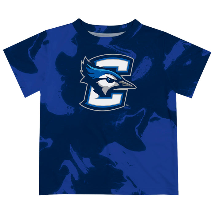 Creighton University Bluejays Vive La Fete Marble Boys Game Day Blue Short Sleeve Tee