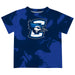 Creighton University Bluejays Vive La Fete Marble Boys Game Day Blue Short Sleeve Tee