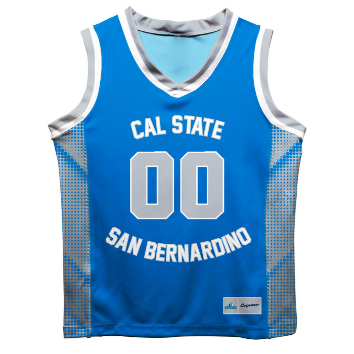 Cal State San Bernardino Coyotes CSUSB Vive La Fete Game Day Blue Boys Fashion Basketball Top