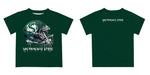 Sacramento State Hornets Original Dripping Football Green T-Shirt by Vive La Fete - Vive La Fête - Online Apparel Store