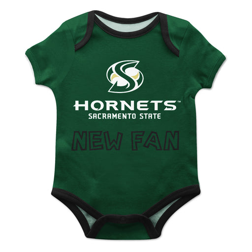 Sacramento State Hornets Vive La Fete Infant Game Day Green Short Sleeve Onesie New Fan Logo and Name Bodysuit - Vive La Fête - Online Apparel Store