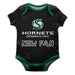 Sacramento State Hornets Vive La Fete Infant Game Day Black Short Sleeve Onesie New Fan Logo and Mascot Bodysuit