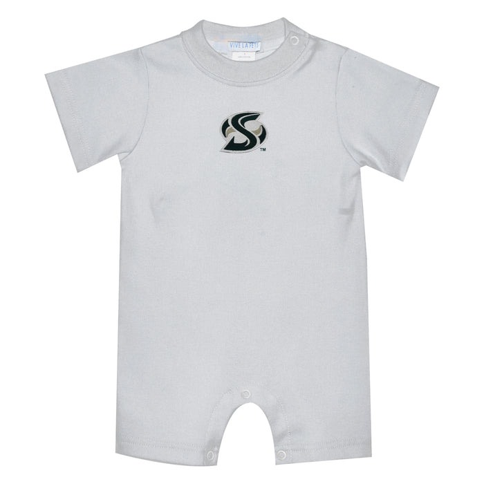 Sacramento State Hornets Embroidered White Knit Short Sleeve Boys Romper
