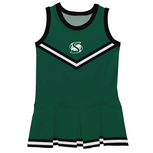 Sacramento State Hornets Vive La Fete Game Day Green Sleeveless Cheerleader Dress