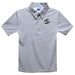 Sacramento State Hornets Embroidered Gray Stripes Short Sleeve Polo Box Shirt