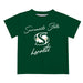 Sacramento State Hornets Vive La Fete Script V1 Green Short Sleeve Tee Shirt