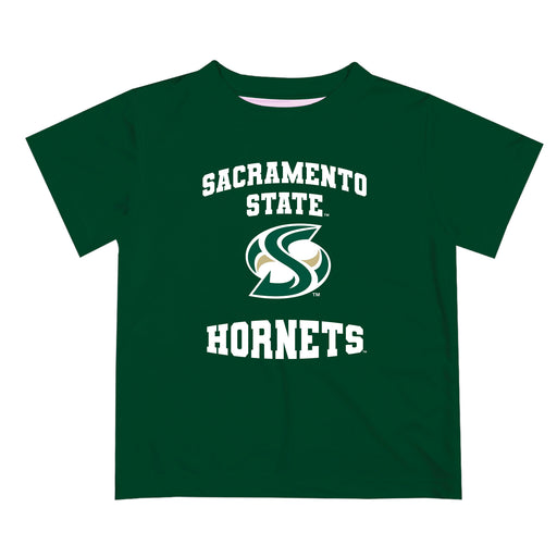 Sacramento State Hornets Vive La Fete Boys Game Day V3 Green Short Sleeve Tee Shirt