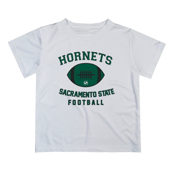 Sacramento State Hornets Vive La Fete Football V2 White Short Sleeve Tee Shirt