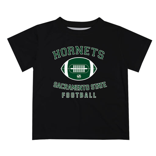 Sacramento State Hornets Vive La Fete Football V2 Black Short Sleeve Tee Shirt