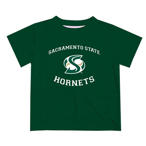 Sacramento State Hornets Vive La Fete Boys Game Day V1 Green Short Sleeve Tee Shirt