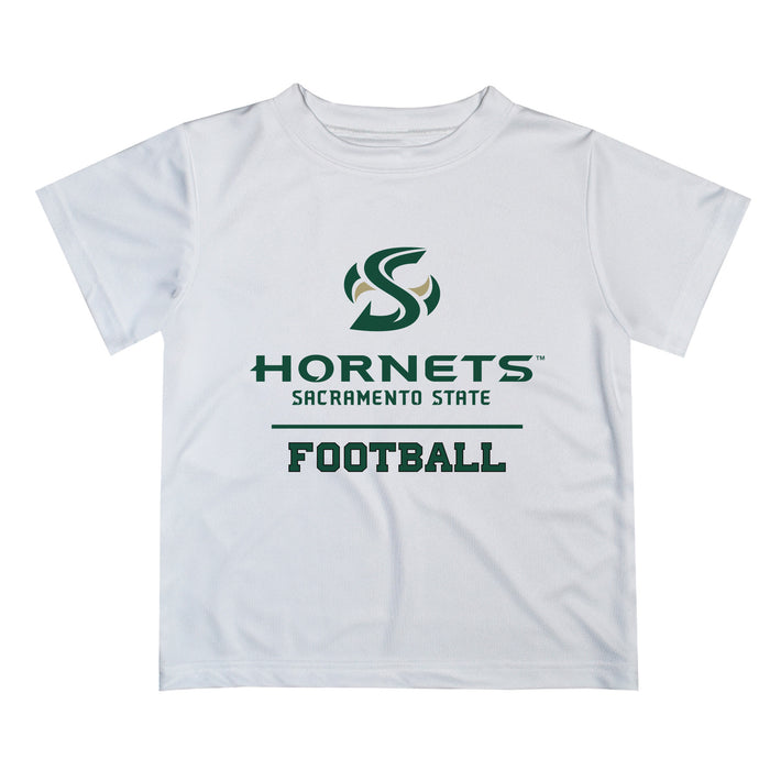 Sacramento State Hornets Vive La Fete Football V1 White Short Sleeve Tee Shirt