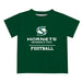 Sacramento State Hornets Vive La Fete Football V1 Green Short Sleeve Tee Shirt