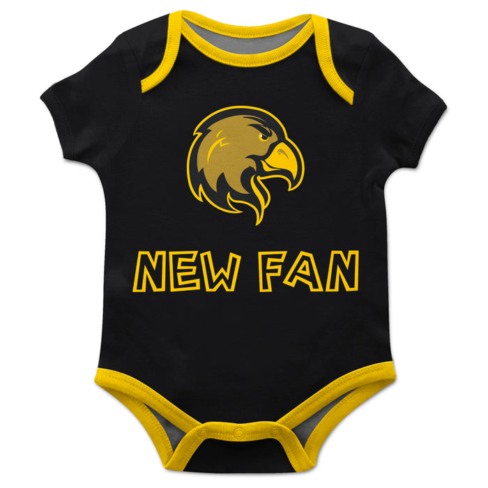 Cal State LA Golden Eagles Vive La Fete Infant Game Day Black Short Sleeve Onesie New Fan Logo and Mascot Bodysuit - Vive La Fête - Online Apparel Store