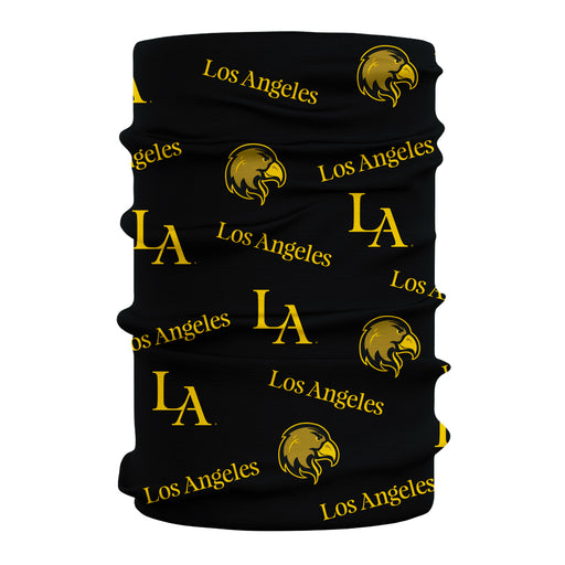 Cal State LA Golden Eagles Vive La Fete All Over Logo Game Day  Collegiate Face Cover Soft 4-Way Stretch Neck Gaiter - Vive La Fête - Online Apparel Store