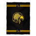 Cal State LA Golden Eagles Vive La Fete Game Day Soft Premium Fleece Black Throw Blanket 40" x 58” Logo & Stripes" - Vive La Fête - Online Apparel Store