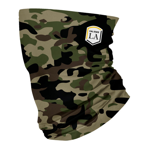 Cal State LA Golden Eagles Vive La Fete Camo Collegiate Face Cover Soft Camouflage Four Way Stretch Neck Gaiter - Vive La Fête - Online Apparel Store