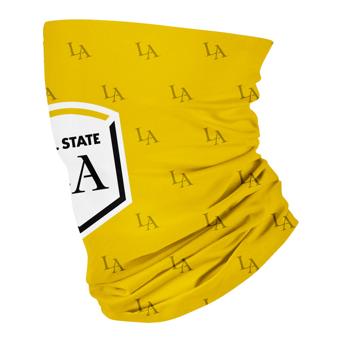 Cal State LA Golden Eagles Vive La Fete All Over Logo Game Day  Collegiate Face Cover Soft 4-Way Stretch Neck Gaiter - Vive La Fête - Online Apparel Store