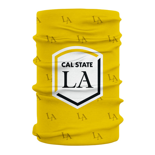 Cal State LA Golden Eagles Vive La Fete All Over Logo Game Day  Collegiate Face Cover Soft 4-Way Stretch Neck Gaiter - Vive La Fête - Online Apparel Store
