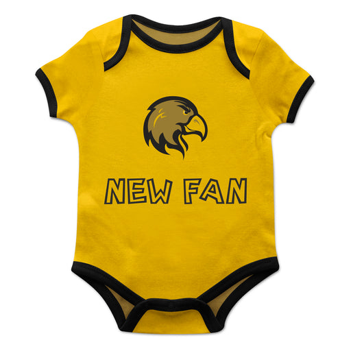 Cal State LA Golden Eagles Vive La Fete Infant Game Day Gold Short Sleeve Onesie New Fan Logo and Mascot Bodysuit
