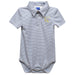 Cal State Los Angeles Golden Eagles Embroidered Gray Stripe Knit Polo Onesie