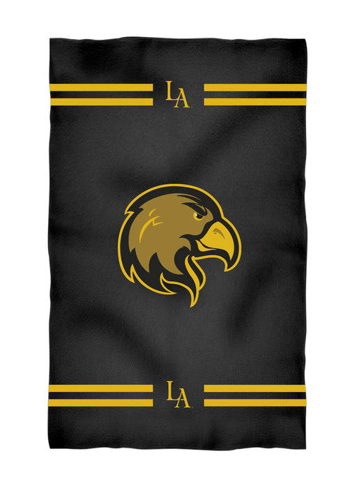 Cal State LA Golden Eagles Vive La Fete Game Day Absorbent Premium Black Beach Bath Towel 31 x 51 Logo and Stripes