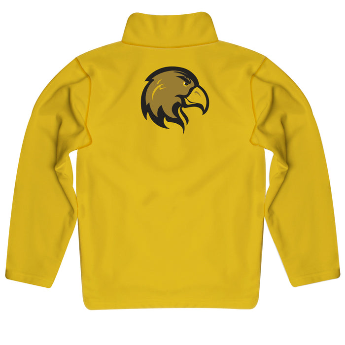 Cal State LA Golden Eagles Vive La Fete Game Day Solid Black Quarter Zip Pullover Sleeves - Vive La Fête - Online Apparel Store
