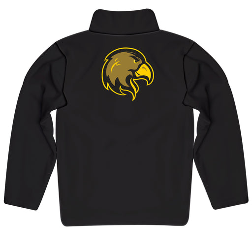 Cal State LA Golden Eagles Vive La Fete Game Day Solid Black Quarter Zip Pullover Sleeves - Vive La Fête - Online Apparel Store