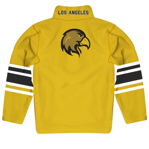 Cal State LA Golden Eagles Vive La Fete Game Day Gold Quarter Zip Pullover Stripes on Sleeves - Vive La Fête - Online Apparel Store