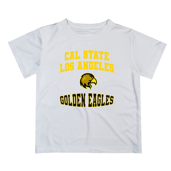 Cal State LA Golden Eagles Vive La Fete Boys Game Day V3 White Short Sleeve Tee Shirt