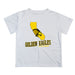 Cal State LA Golden Eagles Vive La Fete State Map White Short Sleeve Tee Shirt