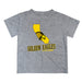 Cal State LA Golden Eagles Vive La Fete State Map Heather Gray Short Sleeve Tee Shirt