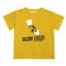 Cal State LA Golden Eagles Vive La Fete State Map Gold Short Sleeve Tee Shirt