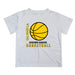 Cal State LA Golden Eagles Vive La Fete Basketball V1 White Short Sleeve Tee Shirt