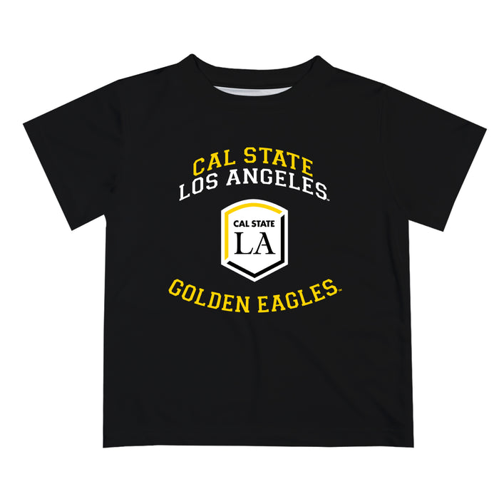 Cal State LA Golden Eagles Vive La Fete Boys Game Day V1 Black Short Sleeve Tee Shirt