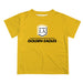 Cal State LA Golden Eagles Vive La Fete Football V1 Gold Short Sleeve Tee Shirt