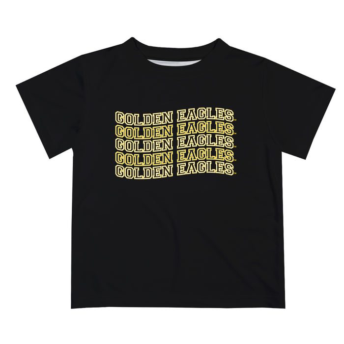 Cal State LA Golden Eagles Vive La Fete  Black Art V1 Short Sleeve Tee Shirt
