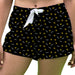 Cal State LA Golden Eagles Vive La Fete Game Day All Over Logo Women Black Lounge Shorts
