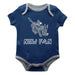 Mines Orediggers Vive La Fete Infant Game Day Blue Short Sleeve Onesie New Fan Logo and Mascot Bodysuit