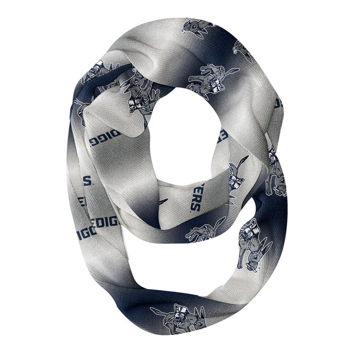 Colorado Mines Orediggers Vive La Fete All Over Logo Game Day Collegiate Women Ultra Soft Knit Infinity Scarf