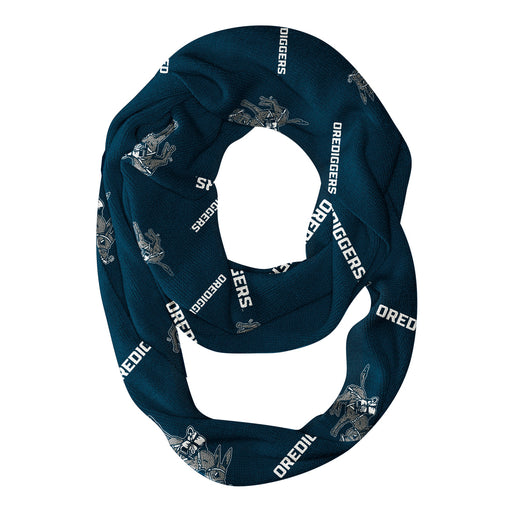 Colorado Mines Orediggers Vive La Fete Repeat Logo Game Day Collegiate Women Light Weight Ultra Soft Infinity Scarf