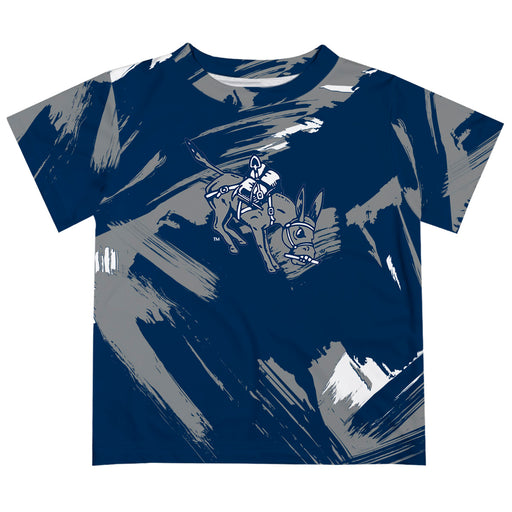 Colorado School of Mines Orediggers Vive La Fete Boys Game Day Blue Short Sleeve Tee Paint Brush