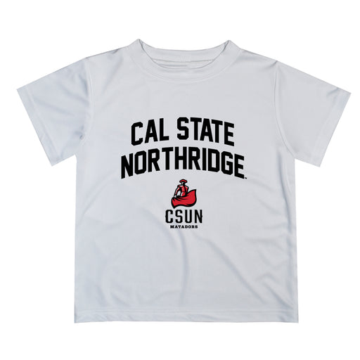 Cal State University Northridge Matadors CSUN Vive La Fete Boys Game Day V2 White Short Sleeve Tee Shirt