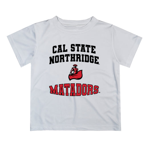 Cal State University Northridge Matadors CSUN Vive La Fete Boys Game Day V3 White Short Sleeve Tee Shirt