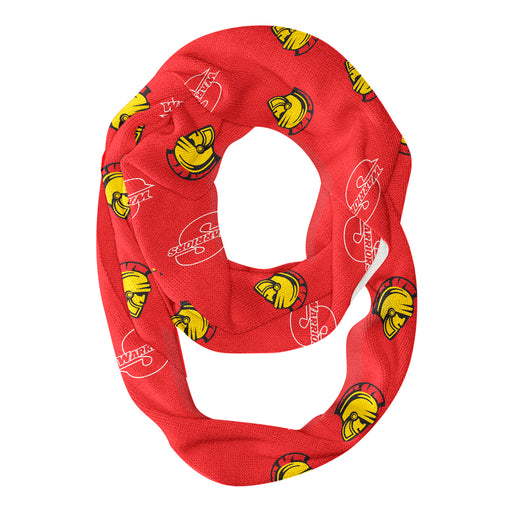 Cal State Stanislaus Warriors Vive La Fete Repeat Logo Game Day Collegiate Women Light Weight Ultra Soft Infinity Scarf