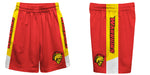 Cal State Stanislaus Warriors CSUSTAN Vive La Fete Game Day Red Stripes Boys Solid Gold Athletic Mesh Short - Vive La Fête - Online Apparel Store
