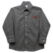 Cal State Stanislaus Warriors CSUSTAN Embroidered Black Gingham Long Sleeve Button Down Shirt