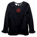 Cal State Stanislaus Warriors CSUSTAN Embroidered Black Knit Long Sleeve Girls Blouse