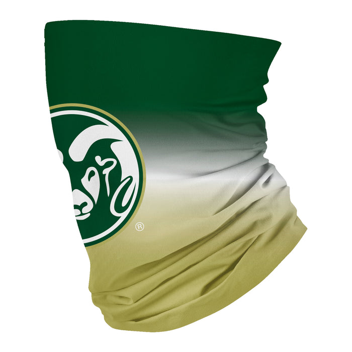 Colorado State Rams CSU Vive La Fete Degrade Logo Game Day Collegiate Face Cover Soft 4-Way Stretch Neck Gaiter - Vive La Fête - Online Apparel Store