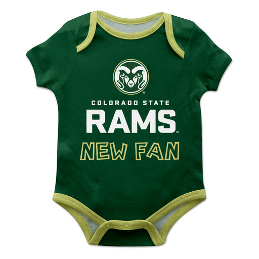 Colorado State Rams CSU Vive La Fete Infant Game Day Green Short Sleeve Onesie New Fan Logo and Mascot Bodysuit - Vive La Fête - Online Apparel Store