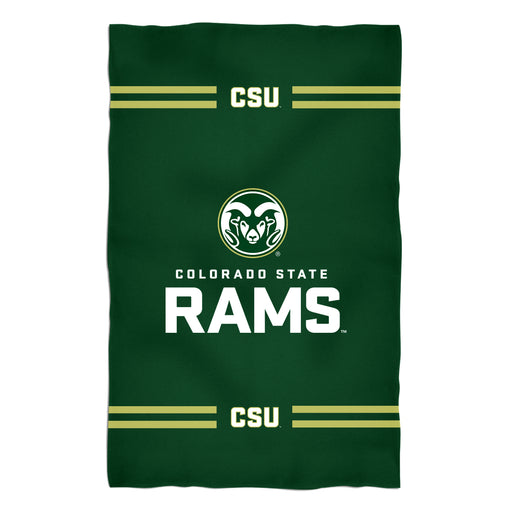 Colorado State University Rams Vive La Fete Game Day Absorvent Premium Green Beach Bath Towel 51 x 32" Logo and Stripes" - Vive La Fête - Online Apparel Store